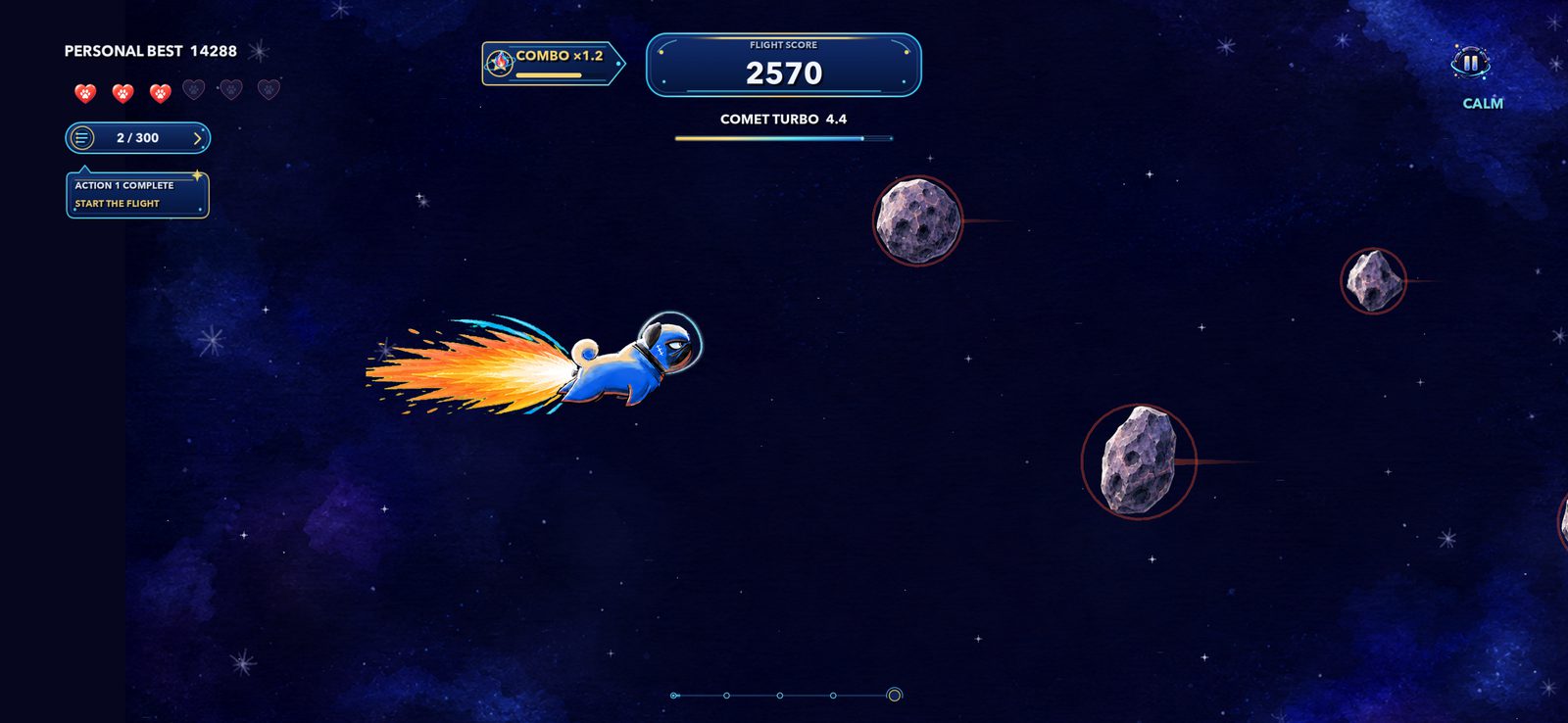 Billy the Astronaut — the pug flying through an asteroid field